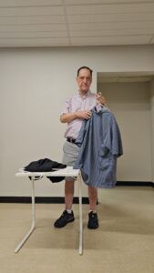 A participant presents clothing during the 2026 Talent Show on June 11.