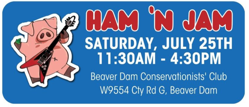 Ham 'N Jam community fundraiser flyer