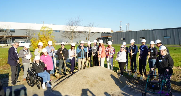 Opportunities, Inc. Barbara LeDuc Learning Center & Inclusive Park ground breaking group